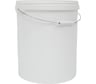 Ведро Gigant п/п 20л круглое белое с белой крышкой с металлической ручкой G-40460