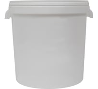 Ведро-бак Gigant п/п белый 30л круглый с крышкой G-40461