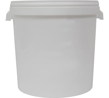 Ведро-бак Gigant п/п белый 30л круглый с крышкой G-40461