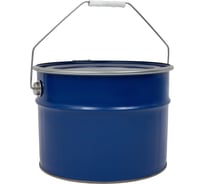 Металлическое ведро Gigant 10л синий цвет крышка-обруч G-40462