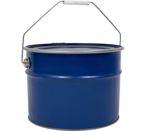 Металлическое ведро Gigant 10л синий цвет крышка-обруч G-40462