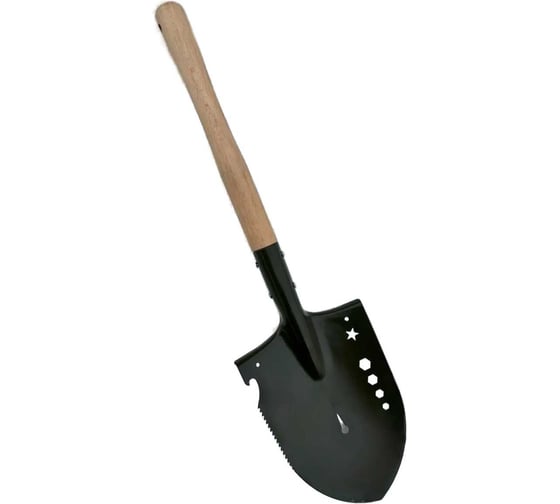 Лопата саперная штыковая с деревянной ручкой AV CAMP- 1/700