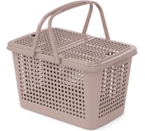 Корзина для пикника Мини ЗПИ Альтернатива, 355×230×200 мм, какао М6244