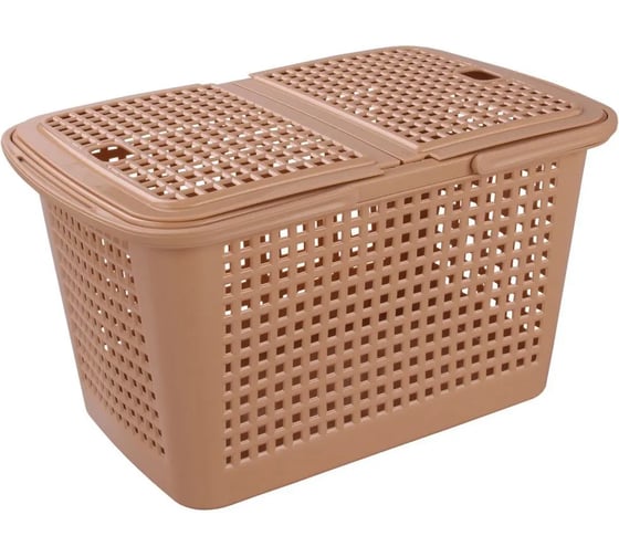 Корзина для пикника Мини ЗПИ Альтернатива, 355×230×200 мм, какао М6244 1