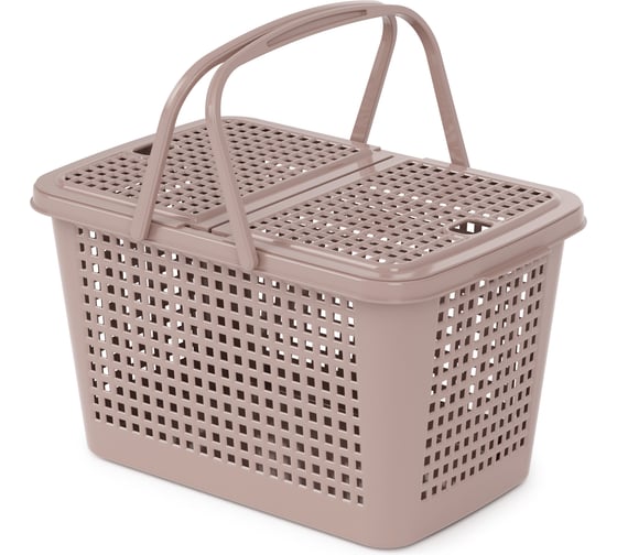 Корзина для пикника Мини ЗПИ Альтернатива, 355×230×200 мм, какао М6244