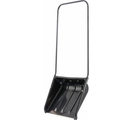 Пластиковый движок для уборки снега СИБРТЕХ 570х470х1300 мм, стальная рукоятка 615925