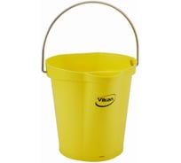 Ведро металлодетектируемое Vikan 12 л, желтый цвет 56946