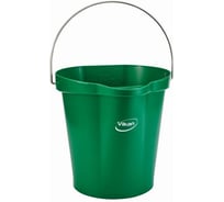 Ведро металлодетектируемое Vikan 12 л, зеленый цвет 56942