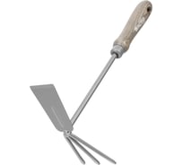 Мотыжка комбинированная PALISAD 60х330 мм, стальная, рукоятка из ясеня, LUXE 62636