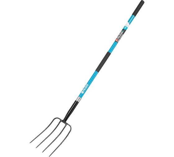 Вилы 4-х рогие PALISAD сенные, кованые, 210х310х1510 мм, фибергласовый черенок, ПВХ накладка, LUXE 63800