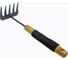 Грабли мини с деревянной рукояткой WMC TOOLS (5-зуб., L-300мм) WMC-TG2104020-Z(50016) 1