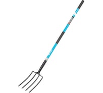 Вилы 4х рогие PALISAD огородные,кованые, 190х290х1485 мм, фибергласовый черенок,ПВХ накладка, LUXE 63809