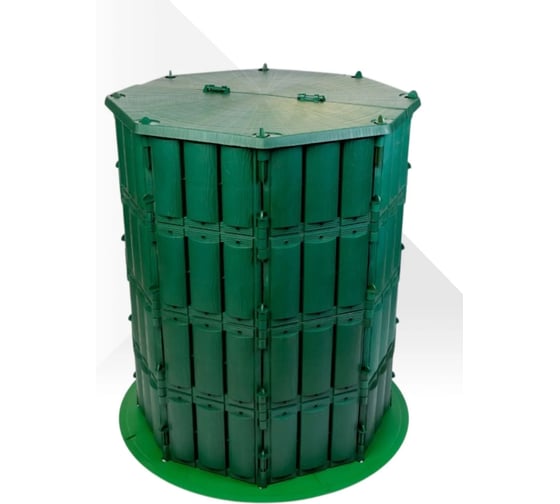 Компостер РАЗДОЛЬЕ 800 л с крышкой и дном ХД20110082