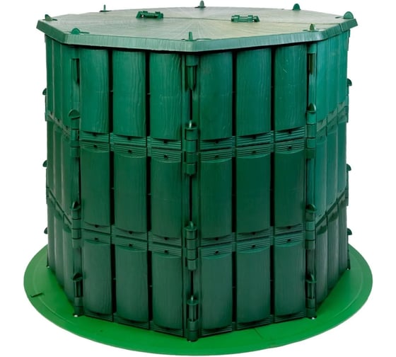 Компостер РАЗДОЛЬЕ 600 л с крышкой и дном ХД20110081