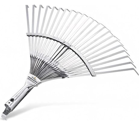 Регулируемые веерные грабли RACO 22 плоских зубца, гальванизир покр, 300-450 мм 4231-53/733