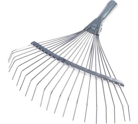 Веерные проволочные грабли без черенка Репка 22 зуба, оцинкованные 46338