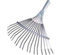 Веерные пластинчатые грабли без черенка Репка 22 зуба, оцинкованные 46339