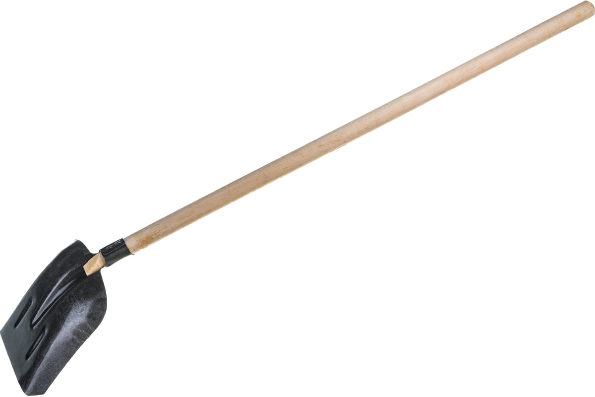 Совковая рельсовая лопата с черенком  с ребрами жесткости GSS-01 .