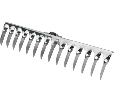 Витые грабли без черенка Gigant 14-ти зубые, нержавеющая сталь GFE-04
