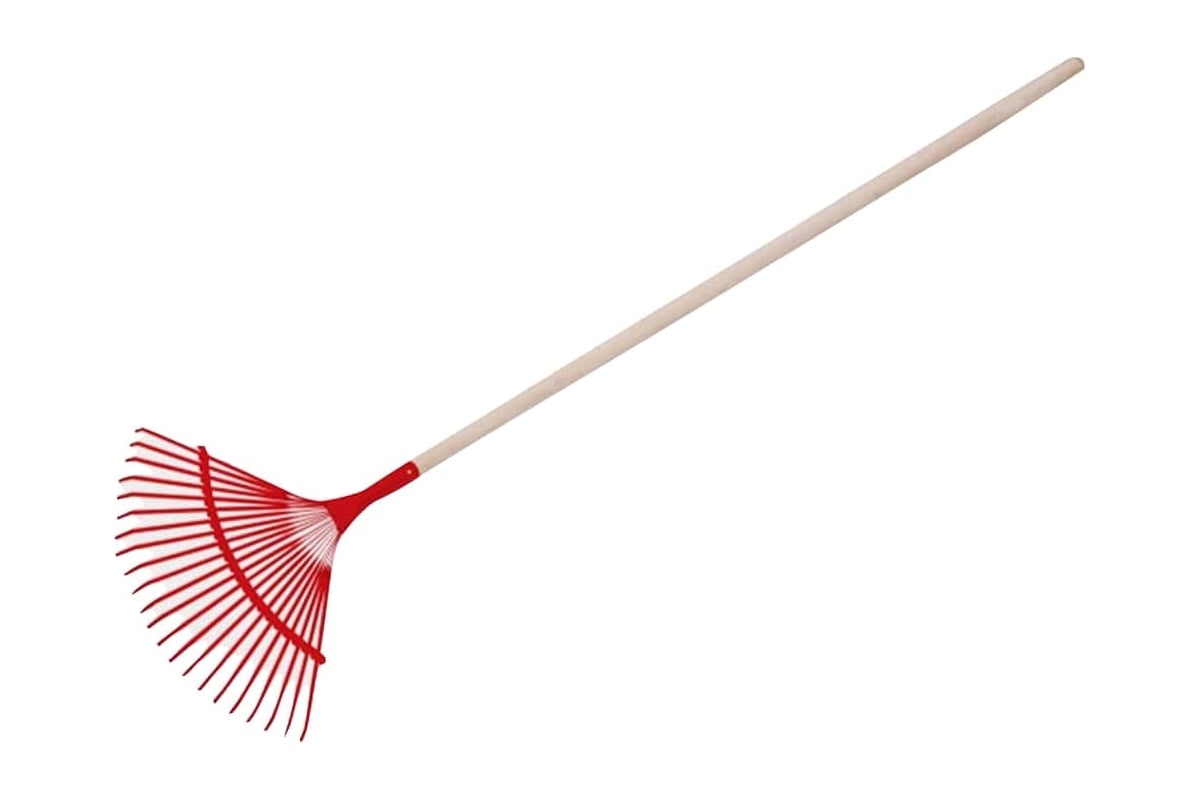 Пластинчатые веерные грабли с черенком Gigant 22 зуба, стальные GFE-02 ...