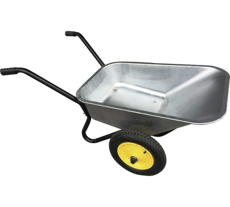 Строительная тачка Yard двухколесная, низкопольная, грузоподъемность 230 кг, объем 110 л 66-9-220