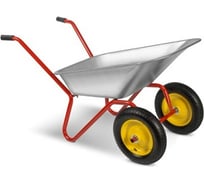 Садовая тачка Yard двухколесная, грузоподъемность 110 кг, объем 80 л 66-8-078