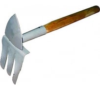 Мотыжка РемоКолор комбинированная, с черенком, 3 витых зуба 66-1-403