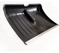 Пластиковая лопата для уборки снега Профитт 550x360 мм, с металлической кромкой, черная 0551377