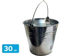 Ведро металлическое оцинкованное Sebmet 12 л (упаковка 30 шт) TD103110012.30