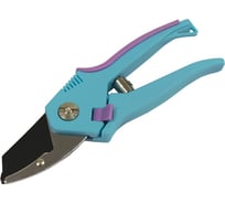 Садовый секатор с закругленным лезвием Yard  тефлон, двухкомпонентные прорезиненные рукоятки, 197 мм, 68-0-008