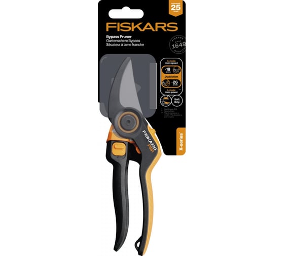 Секатор плоскостной Fiskars DualAction P981 (1080132) ЦИ-6061752096