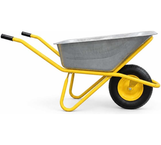 Тачка садово-строительная одноколесная ALUKOMTOOLS 220 кг, объем 110 л АТ-ТС122