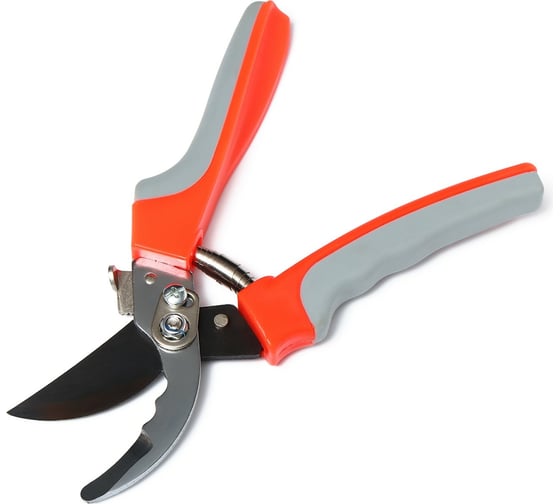 Секатор Greengo 9", 23 см, рукоять серо-оранжевый пластик 3028465