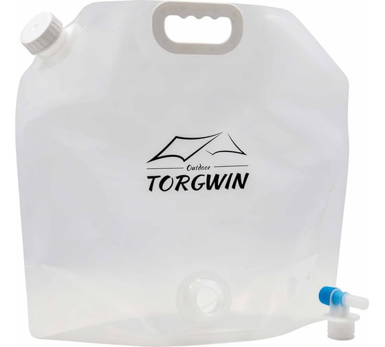 Складной резервуар для воды TORGWIN 10л с клапаном, портативный H271467