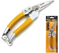 Прямой секатор TOLSEN с фибергласовой рукояткой, 200 мм 31031
