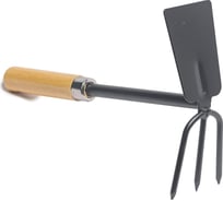 Комбинированная мотыжка-рыхлитель с деревянной ручкой САДОВИТА лопатка 00076498