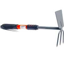 Комбинированная мотыжка-рыхлитель с длинной металлопластиковой ручкой САДОВИТА лопатка 45 см 00076536