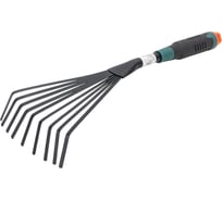 Малые грабли САДОВИТА Веер 9 зубьев, с пластиковой ручкой 00076504