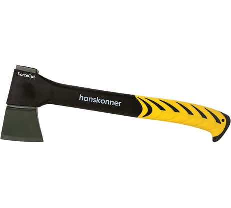 Кованый топор Hanskonner 440г, фибергласовая рукоятка с TPE, PTFE покрытие HK1015-01-FB0440