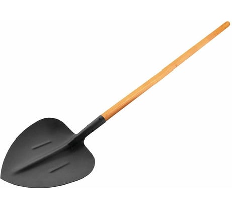 Совковая щебеночная лопата Без бренда 353x328 мм, легированная сталь с порошковым покрытием 77191