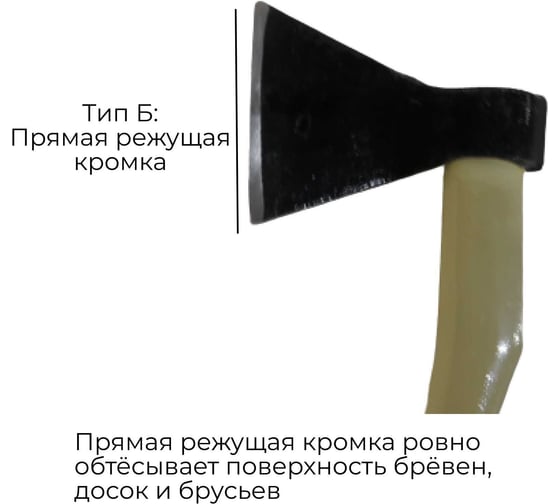 Хозяйственный кованый топор Агростройлидер 0.8 кг Б2 Т2