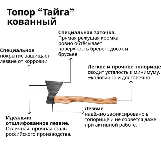 Кованый топор Агростройлидер 1.4 кг Б4 Т23
