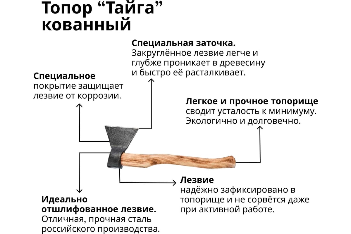 Кованый топор Агростройлидер Тайга 1.4 кг А2 Т27 - выгодная цена, отзывы,  характеристики, фото - купить в Москве и РФ