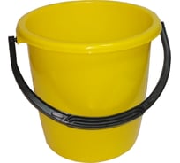 Ведро ООО Шеф Полимер 12 л, ПП, желтое, без крышки PA/PP12YE