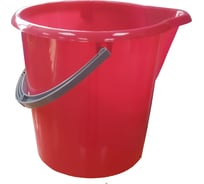 Ведро ООО Шеф Полимер 5 л, ПНД, рубиновое, без крышки PA/PE5RU