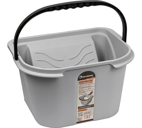 Малярное ведро Rollingdog для краски, для валиков 23-28 см, ударопрочный пластик 20076