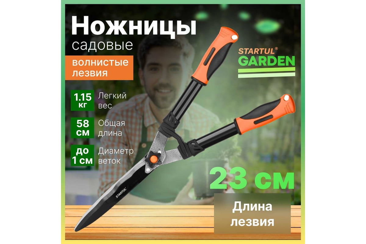 Ножницы для кустов STARTUL Garden ST6096-02 - выгодная цена, отзывы ...