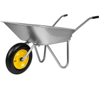 Садовая тачка СИБРТЕХ грузоподъемность 90 кг, оцинкованная рама, 65 л 689614