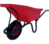 Строительная, одноколесная тачка Variant, с ЦВЕТНЫМ ПЛАСТИКОВЫМ корытом, колесо 4.80/4.00-8, 120 л. 11120ЗПК 12120ЗПК