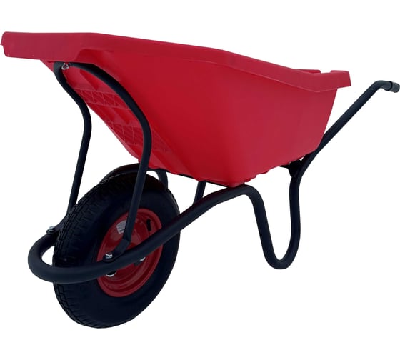 Строительная, одноколесная тачка Variant, с ЦВЕТНЫМ ПЛАСТИКОВЫМ корытом, колесо 4.80/4.00-8, 120 л. 11120ЗПК 12120ЗПК